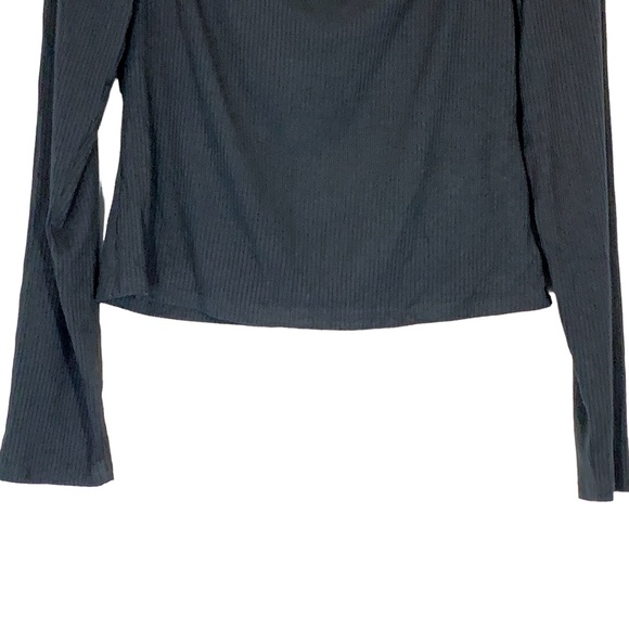 7 For All Mankind Front Cut Out Long Sleeve Blouse - Picture 3 of 10